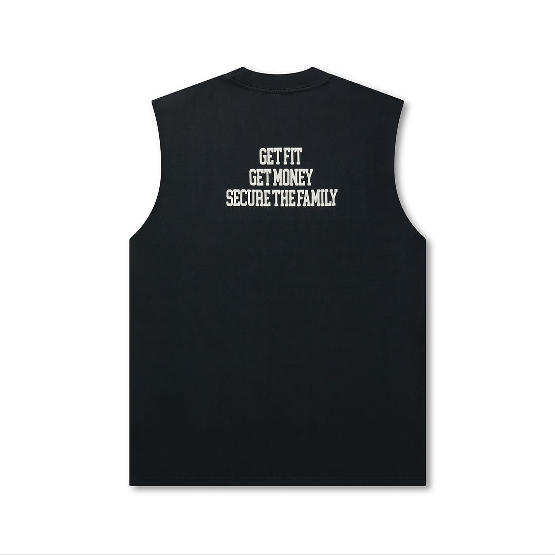 HULKOGAN VEST // WASHED BLACK